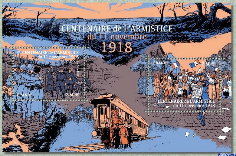 Image du timbre CENTENAIRE de L'ARMISTICE du 11 novembre 1918