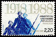 Image du timbre 1918-1988 - Armistice du 11 novembre