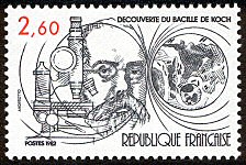 Image du timbre Découverte du bacille de Koch