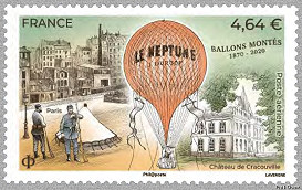 Image du timbre Ballons montés 1870-2020 - Le Neptune