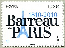 Image du timbre Barreau de Paris (1810-2010)