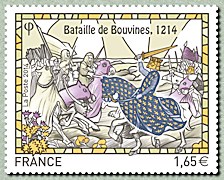 Image du timbre Bataille de Bouvines  (1214)