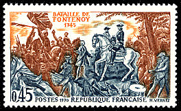 Image du timbre Bataille de Fontenoy 1745