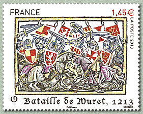 Image du timbre Bataille de Muret 1213