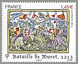 Image du timbre Bataille de Muret 1213