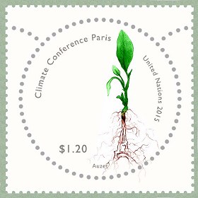 Image du timbre COP 21 - Paris 2015-Timbre à  1,20 $ émis par l'ONU