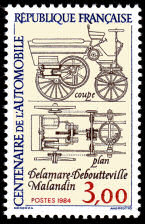 Image du timbre Centenaire de l'automobile
-
Coupe et plan Delamare-Deboutteville-Malandin