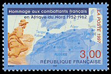 Image du timbre Hommage aux combattants français d'Afrique du Nord