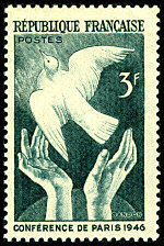 Image du timbre Conférence de Paris 1946-3 F vert-foncé