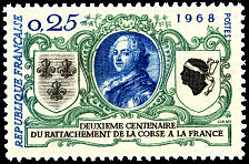 Image du timbre Deuxième centenaire du rattachement de la Corse à la France