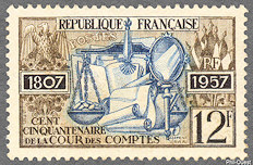 Image du timbre Cent Cinquantenaire de la Cour des comptes