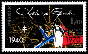 Image du timbre Charles De Gaulle 1940-1970