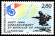 Image du timbre Débarquement et bataille de Provence  - Août 1944