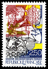 Image du timbre Création des départements français