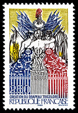 Image du timbre Création du Drapeau Tricolore