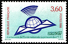 Image du timbre Centenaire de l'Ecole Nationale Supérieure des PTT - ENSPTT 