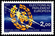 Image du timbre Elections au Parlement Européen 17 juin 1984