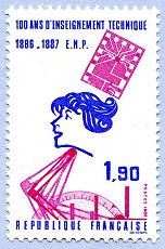 Image du timbre Centenaire de l'Enseignement technique