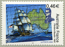 Image du timbre Flinders - Baudin 1802
