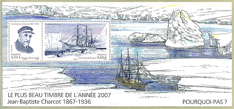 Image du timbre Le plus beau timbre de l'année 2007
-
Jean-Baptiste Charcot  1867-1936