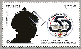 Image du timbre Groupe d’Intervention de la Gendarmerie Nationale