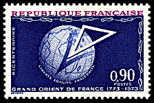Image du timbre Bicentenaire du Grand Orient de France