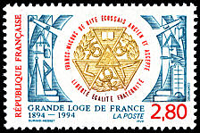Image du timbre Grande Loge de France 1894-1994