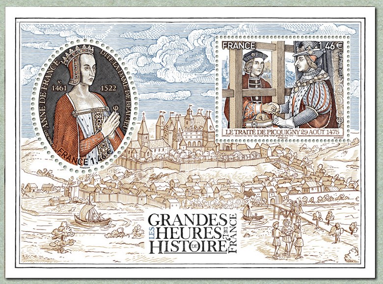 Image du timbre Anne de France, dame de Beaujeu - Traité de Picquigny