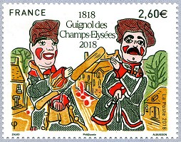 Image du timbre Guignol et Gnafron
