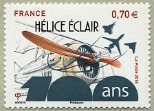 Image du timbre Hélice Éclair 100 ans