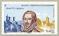 Image du timbre Henri IV coprince