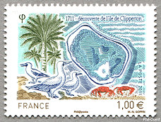 Image du timbre Découverte de Clipperton