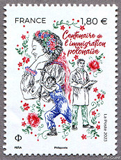 Image du timbre Centenaire de l'immigration polonaise