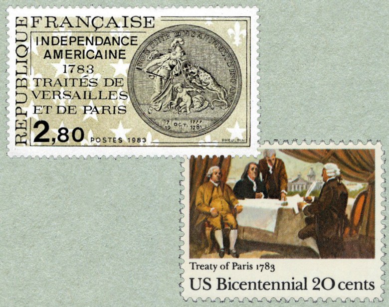 Image du timbre Indépendance américaine 1783 - Traités de Versailles et de Paris