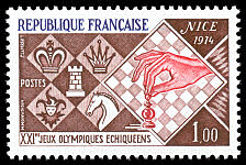 Image du timbre XXIèmes Jeux Olympiques Echiquéens à Nice