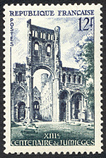 Image du timbre Treizième centenaire de Jumièges