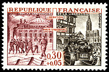 Image du timbre Libération de Paris et Strasbourg