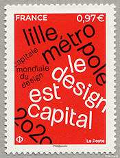 Image du timbre Lille Métropole Capitale Mondiale du Design 2020