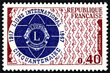 Image du timbre Cinquantenaire du Lions international