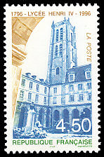 Image du timbre Bicentenaire du lycée Henri IV 1796-1996
