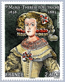 Image du timbre Marie-Thérèse d‘Autriche 1638 - 1683