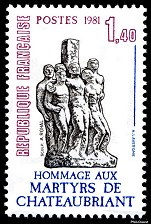 Image du timbre Hommage aux Martyrs de Châteaubriant