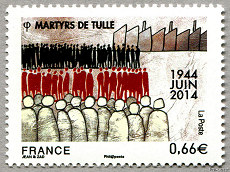 Image du timbre Martyrs de Tulle - 1944 Juin 2014