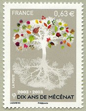 Image du timbre Dix ans de mécénat 2003 - 2013