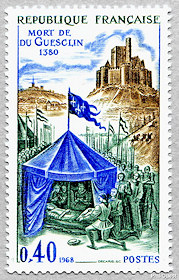 Image du timbre Mort de Du Guesclin 1380