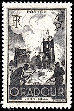 Image du timbre Oradour - Juin 1944
