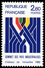 Image du timbre Sommet des pays industrialisésChâteau de Versailles 1982