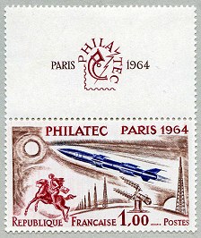 Image du timbre Exposition Philatélique Internationale de ParisPHILATEC 1964