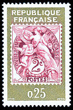 Image du timbre Philatec Paris 1964Hommage au type Blanc