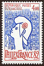 Image du timbre Marianne Philexfrance 82 4Fd´après Jean Cocteau